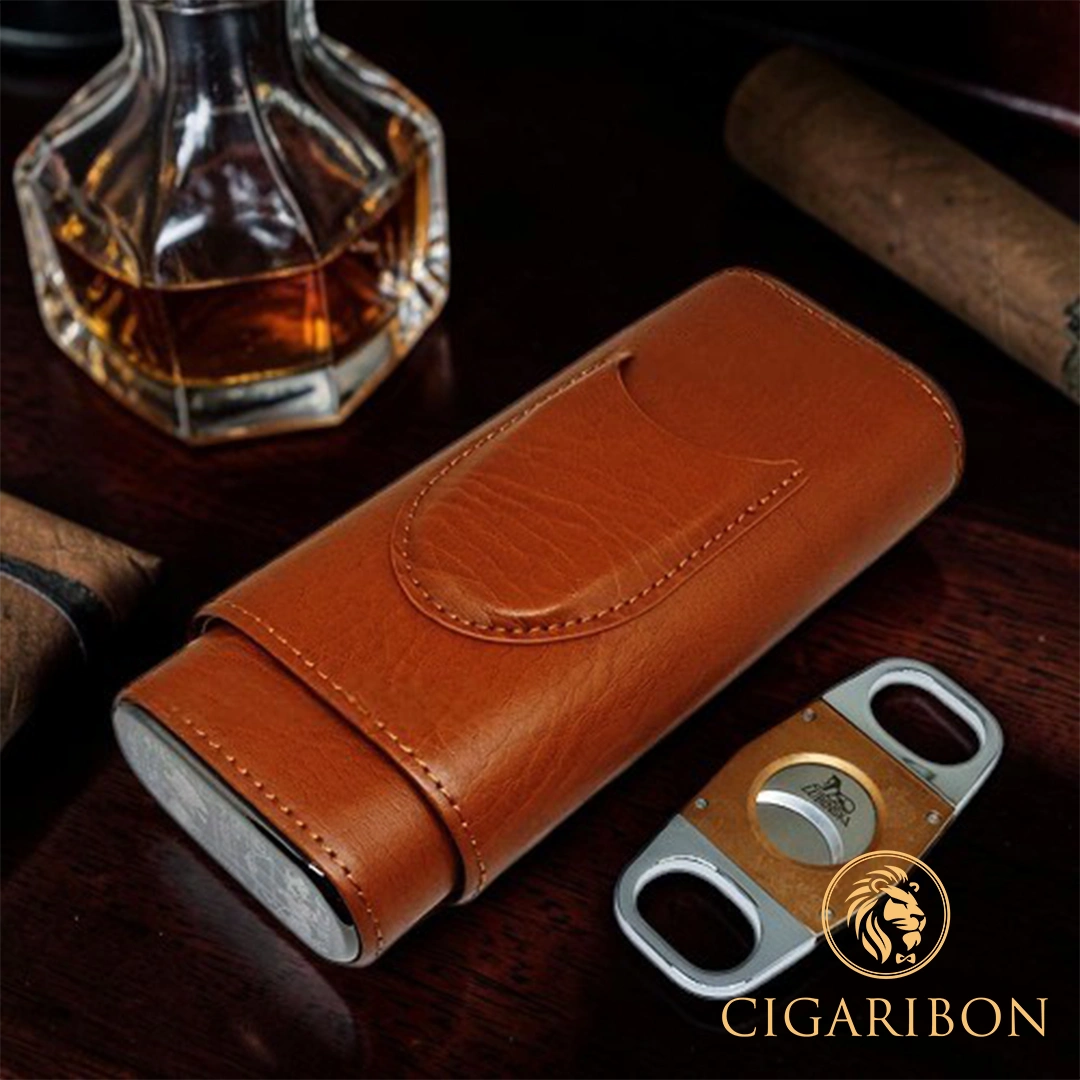 LEATHER CIGAR CASE LUBINSKI HY3305L