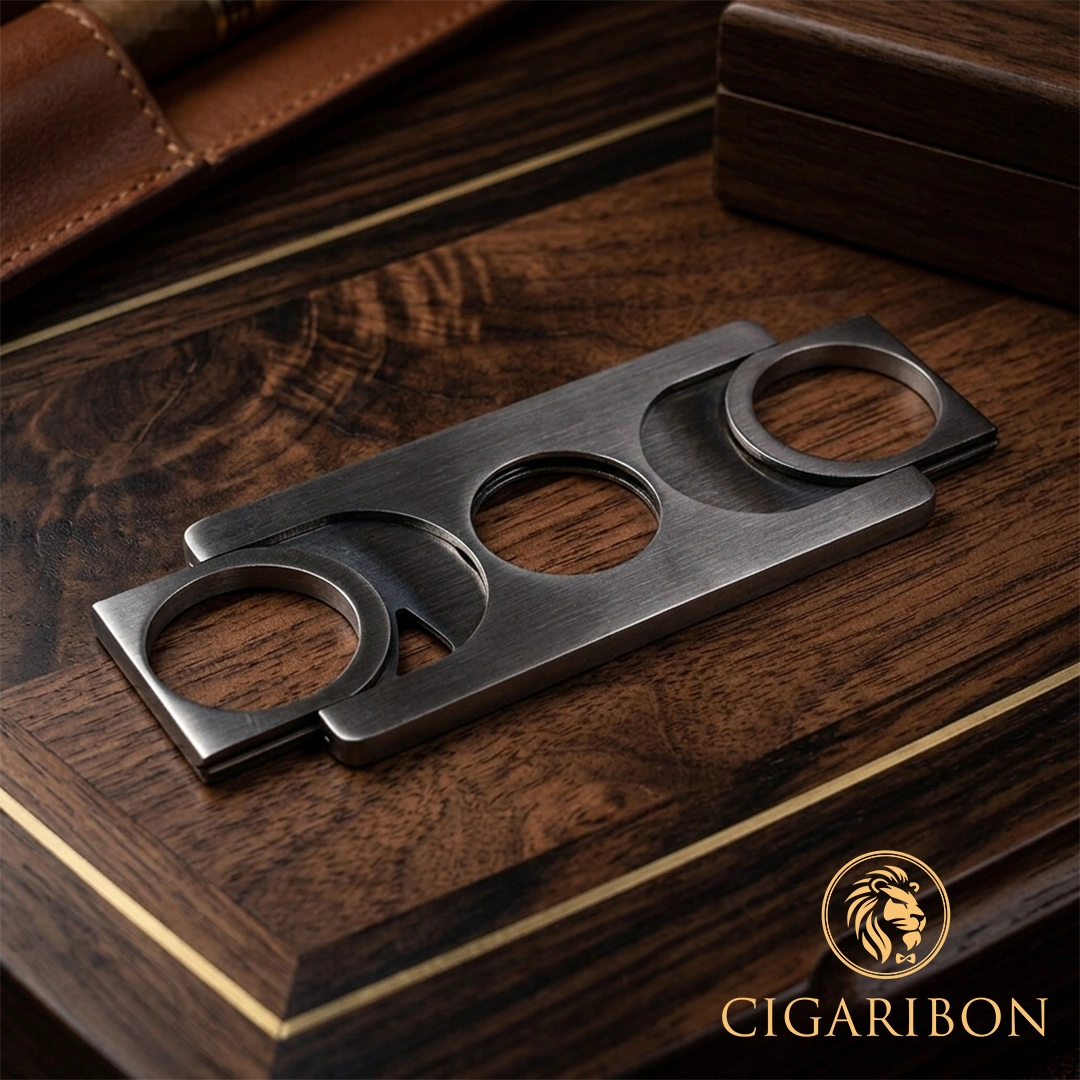 CIGAR CUTTER – PEMOTONG CERUTU STAINLESS PERSEGI TJC021