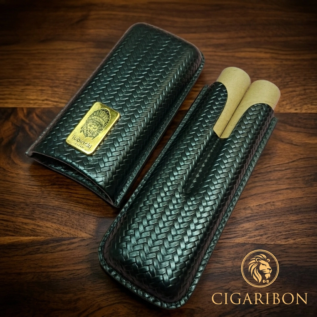 CIGAR CASE LUBINSKI PREMIUM 2 CAPACITIES YJA-50019